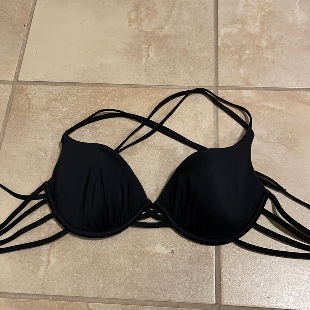 Black Sundazed push-up bikini top. Size 32 B/C.